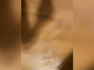 Black Woman With Hairy Pussy Masturbates While Shitting Enema Out